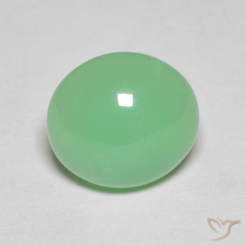3.59ct Naturel Vert clair Chrysoprase, ovale, Opaque
