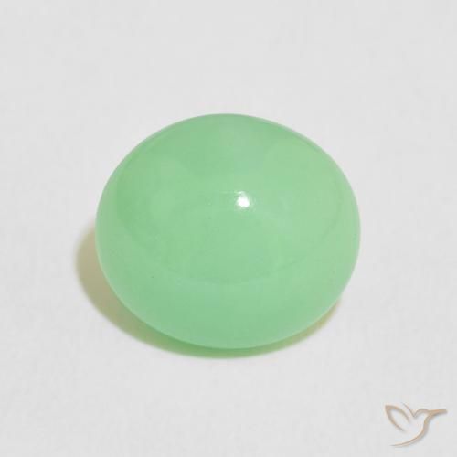 4.56ct Naturel Vert clair Chrysoprase, ovale, Translucide