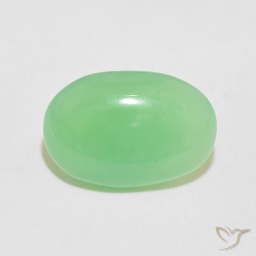 5.72ct Naturel Vert jaunâtre Chrysoprase, ovale, Opaque