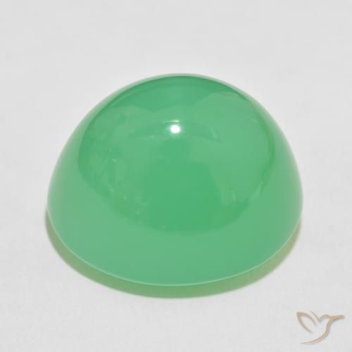 Chrysoprase Vert jaunâtre naturelle ovale, 63.86 ct, Opaque