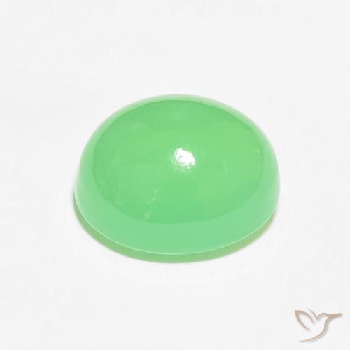 Chrysoprase Vert clair naturelle ovale, 4.52 ct, Opaque