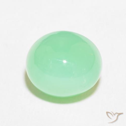 4.81ct Naturel Vert fougère léger Chrysoprase, ovale, Opaque
