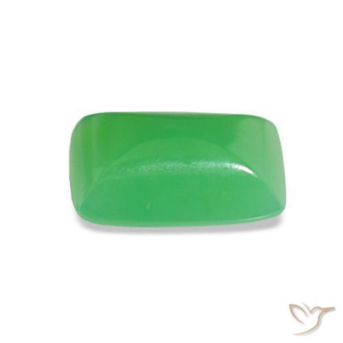 Chrysoprase Vert moyen naturelle Baquette, 1.43 ct, Opaque