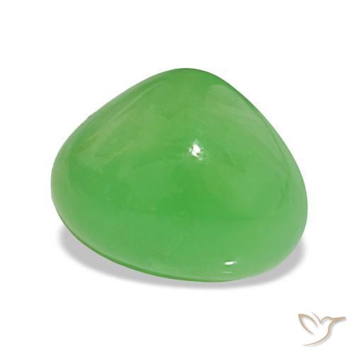 Chrysoprase Vert éclatant naturelle En forme de poire, 5.80 ct, Opaque