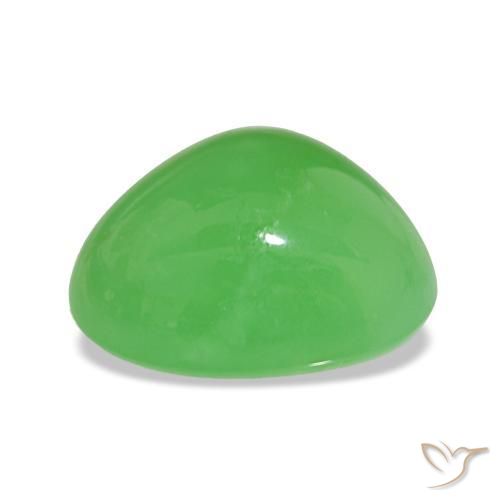 Chrysoprase Vert éclatant naturelle En forme de poire, 5.80 ct, Opaque