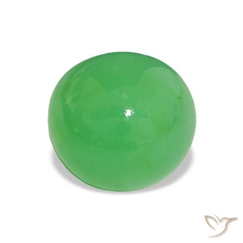 2.73ct Vert Électrique Chrysoprase, ovale, Opaque