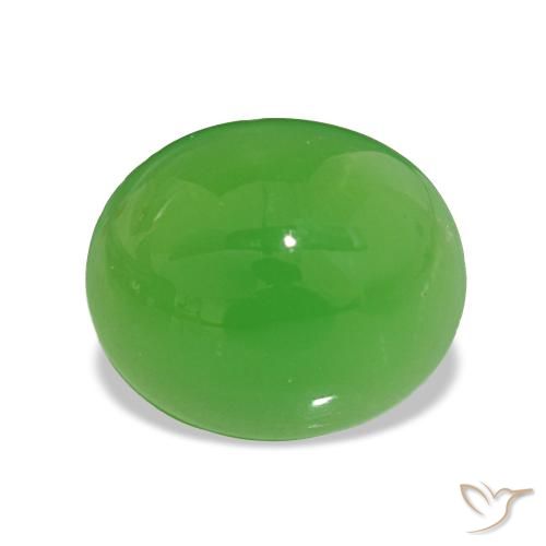 2.80ct Vert éclatant Chrysoprase, ovale, Opaque