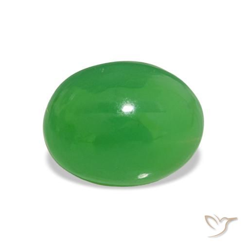 1.98ct Vert Électrique Chrysoprase, ovale, Opaque