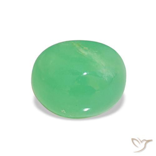 2.20ct Vert moyen Chrysoprase, ovale, Opaque