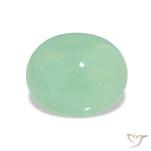 3.31ct Vert clair Chrysoprase, ovale, Translucide