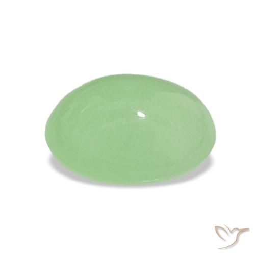 Chrysoprase Vert citron naturelle Coupe ovale, 2.57 ct, Translucide