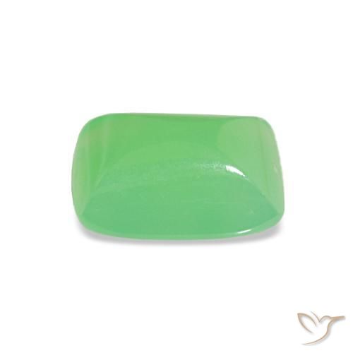 Chrysoprase Vert éclatant naturelle Baquette, 1.15 ct, Translucide