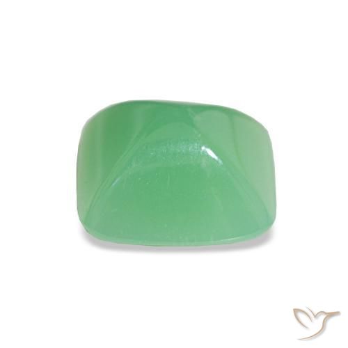 Chrysoprase Vert jaunâtre pâle naturelle Baquette, 1.67 ct, Opaque