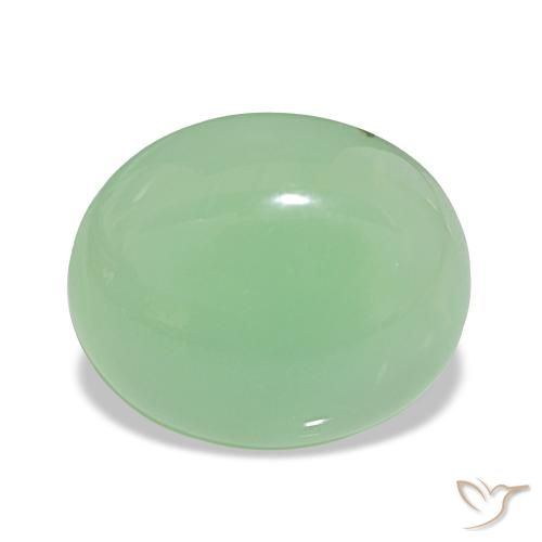 6.01ct Vert moyen Chrysoprase, ovale, Translucide