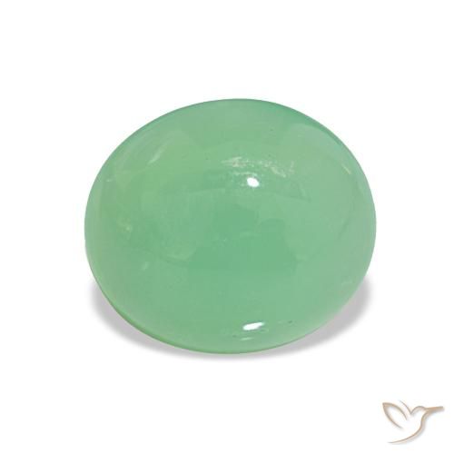 Chrysoprase Vert clair naturelle Coupe ovale, 2.80 ct, Translucide