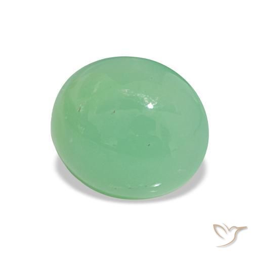 Chrysoprase Vert clair naturelle Coupe ovale, 2.80 ct, Translucide
