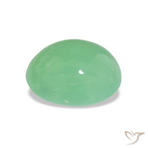 Chrysoprase Vert clair naturelle Coupe ovale, 2.80 ct, Translucide