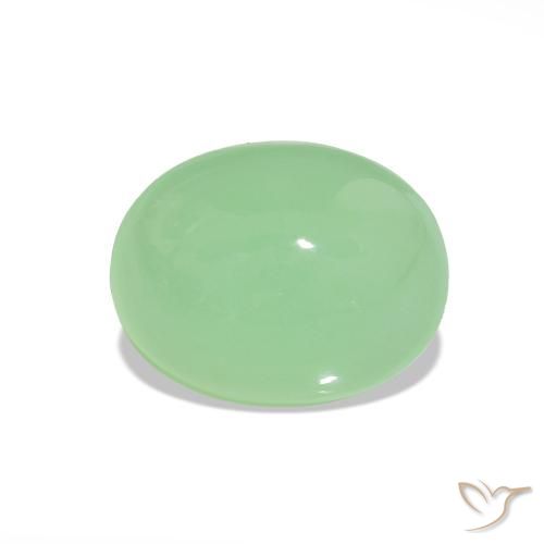 2.14ct Vert chaud Chrysoprase, ovale, Translucide