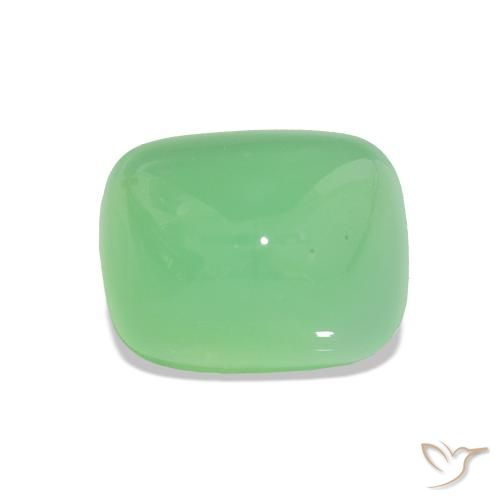 Chrysoprase Vert clair naturelle Baquette, 3.38 ct, Translucide