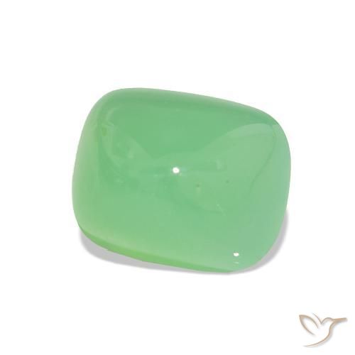 Chrysoprase Vert clair naturelle Baquette, 3.38 ct, Translucide