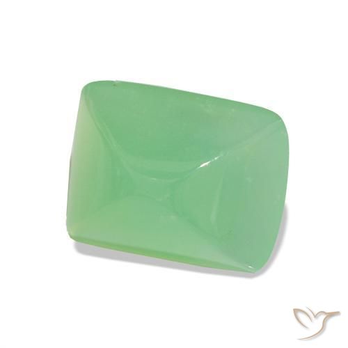 Chrysoprase Vert clair naturelle Baquette, 3.16 ct, Translucide