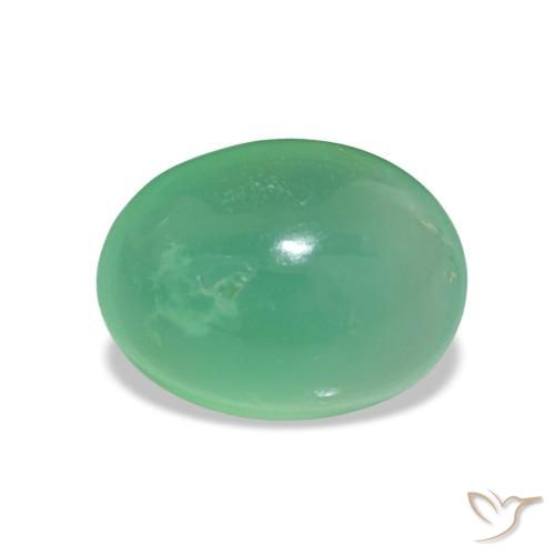 Chrysoprase Vert pistache naturelle Coupe ovale, 1.66 ct, Translucide