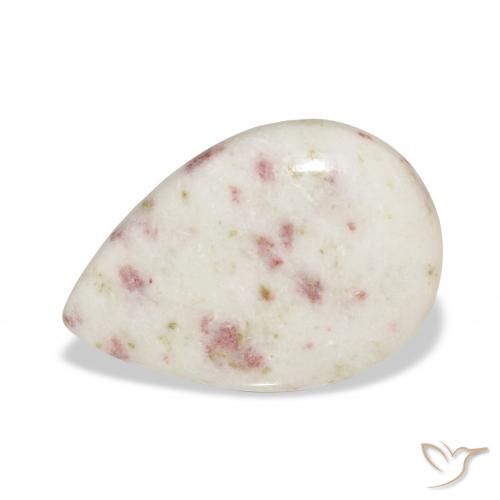 Cinabre Multicolore naturelle En forme de poire, 13.96 ct, Opaque