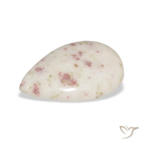 Cinabre Multicolore naturelle En forme de poire, 13.96 ct, Opaque