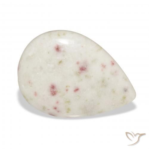 Cinabre Multicolore naturelle En forme de poire, 21.92 ct, Opaque