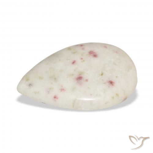 Cinabre Multicolore naturelle En forme de poire, 21.92 ct, Opaque