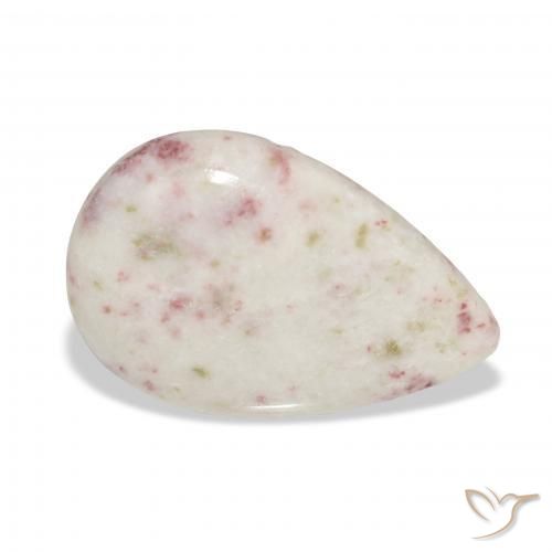 18.11ct Naturel Multicolore Cinabre, En forme de poire, Opaque