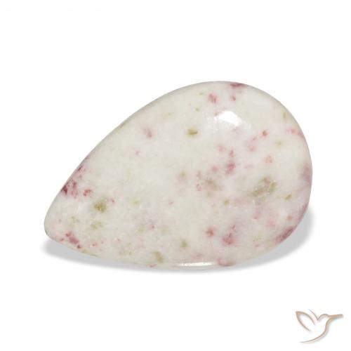 Cinabre Multicolore naturelle En forme de poire, 18.11 ct, Opaque