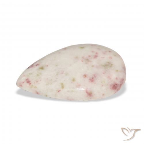 Cinabre Multicolore naturelle En forme de poire, 18.11 ct, Opaque