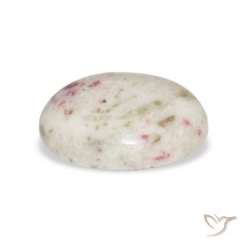 Cinabre Multicolore naturelle ovale, 6.81 ct, Opaque