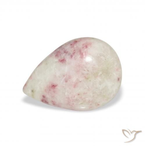 6.94ct Naturel Multicolore Cinabre, En forme de poire, Opaque