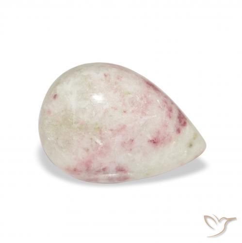 Cinabre Multicolore naturelle En forme de poire, 6.94 ct, Opaque
