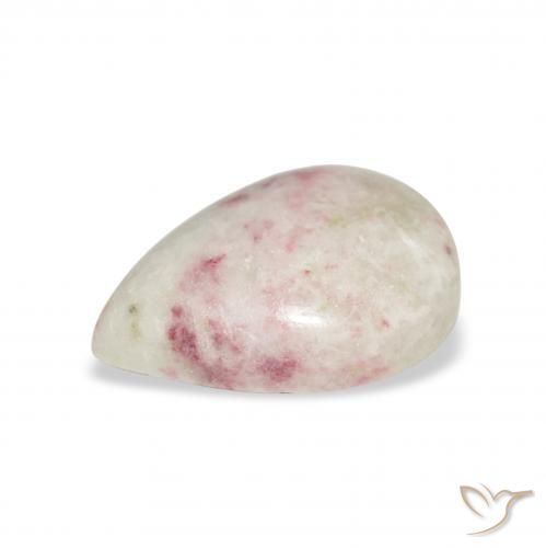 Cinabre Multicolore naturelle En forme de poire, 6.94 ct, Opaque