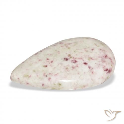 Cinabre Multicolore naturelle En forme de poire, 28.04 ct, Opaque