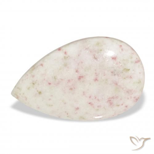18.48ct Naturel Multicolore Cinabre, En forme de poire, Opaque