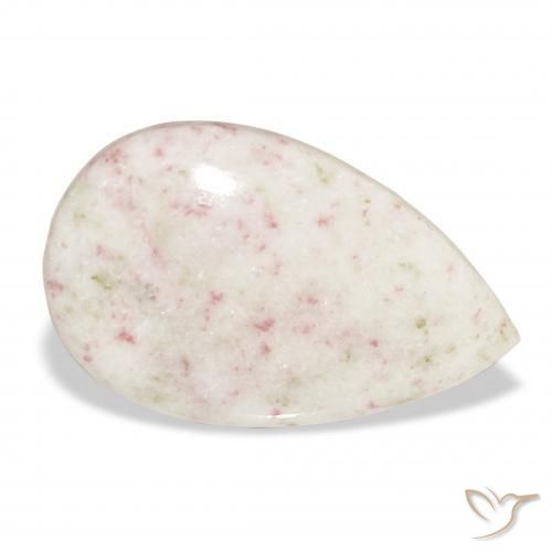 Cinabre Multicolore naturelle En forme de poire, 18.48 ct, Opaque