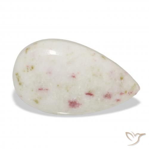 Cinabre Multicolore naturelle En forme de poire, 14.91 ct, Opaque
