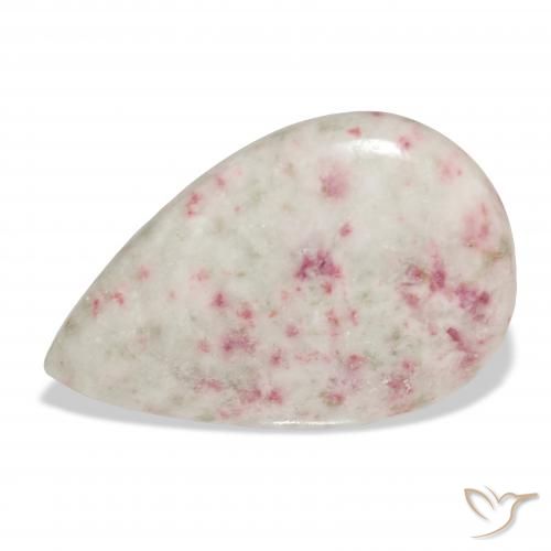 17.31ct Naturel Multicolore Cinabre, En forme de poire, Opaque