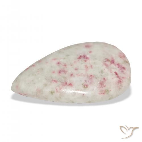 Cinabre Multicolore naturelle En forme de poire, 17.31 ct, Opaque