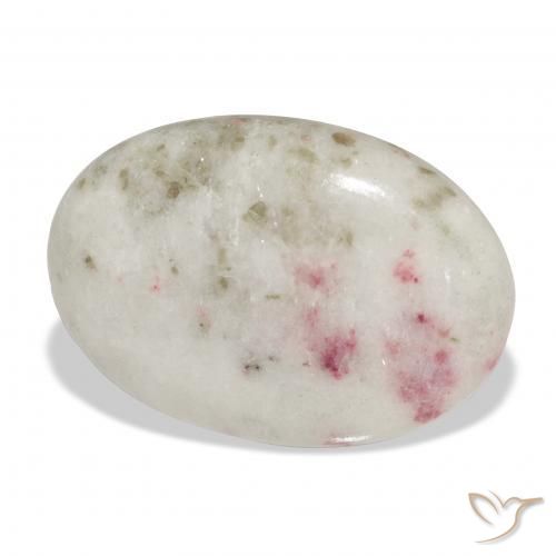 Cinabre Multicolore naturelle ovale, 17.54 ct, Opaque