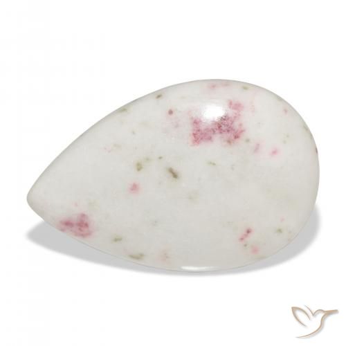 Cinabre Multicolore naturelle En forme de poire, 13.28 ct, Opaque