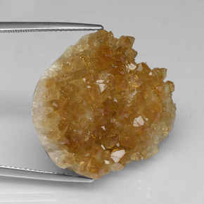 Géode de Citrine Doré brunâtre naturelle Forme fantaisie, 45.72 ct, Opaque