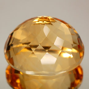 Citrine orange naturelle coupe ovale, 27,06 ct, VVS