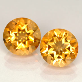 Achetez naturel ct orange citrine gems, coupe roude, en provenance brésil chez gemselect. en stock, livraison internationale!
