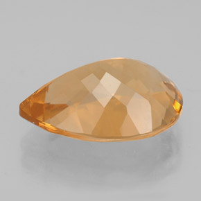 Citrine jaune naturelle en forme de poire, 4,63 ct, VVS-VS