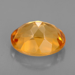 Citrine jaune naturelle coupe ovale, 2,66 ct, VVS